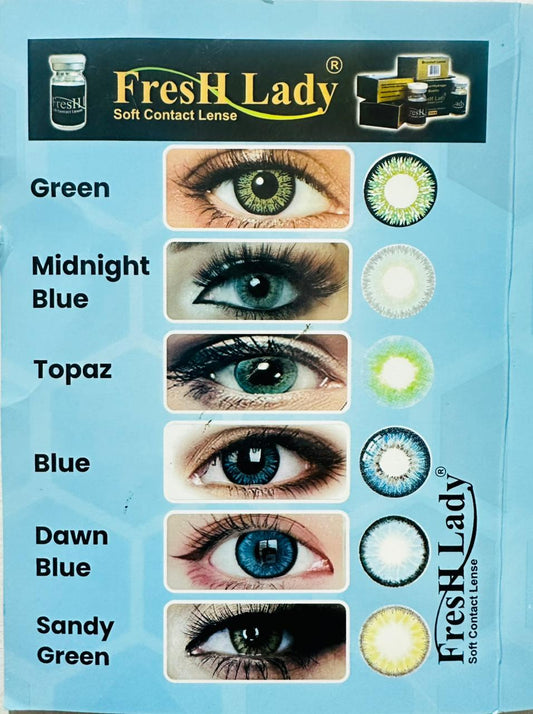 Fresh Lady High-Quality Color Contact Lenses - Daily Wear (13 Stunning Colors Available)